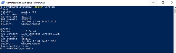 Docker Version