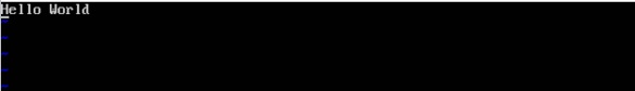 Simple Line Hello World