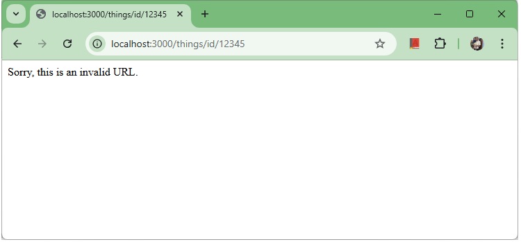 Invalid regex(404)