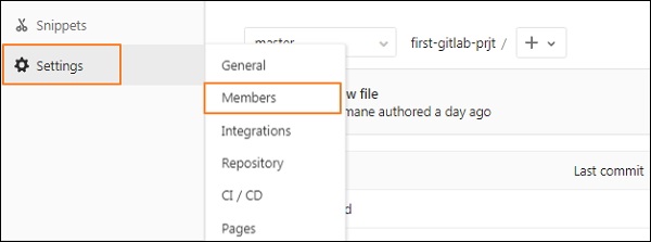 GitLab User Permission