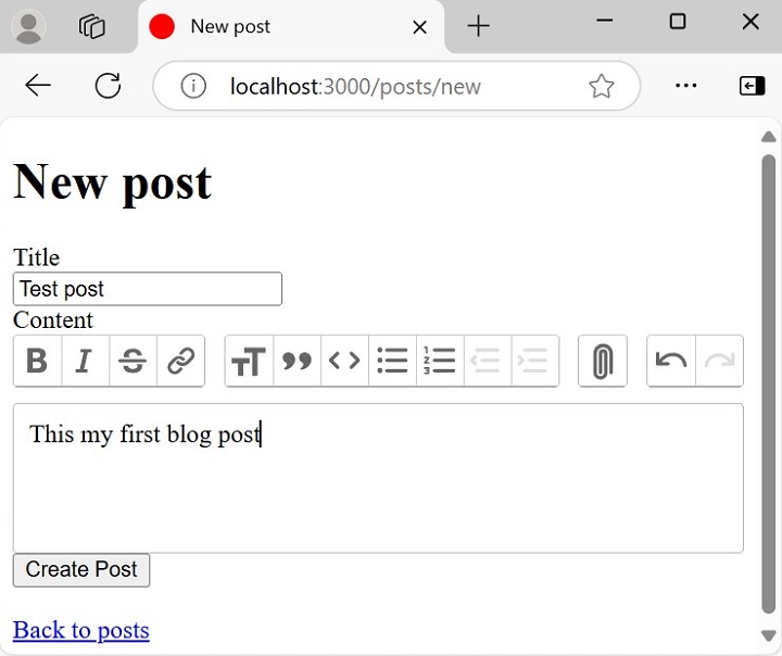 Save all the changes and run the server