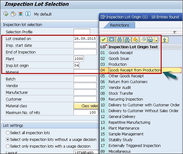 Selection Profile