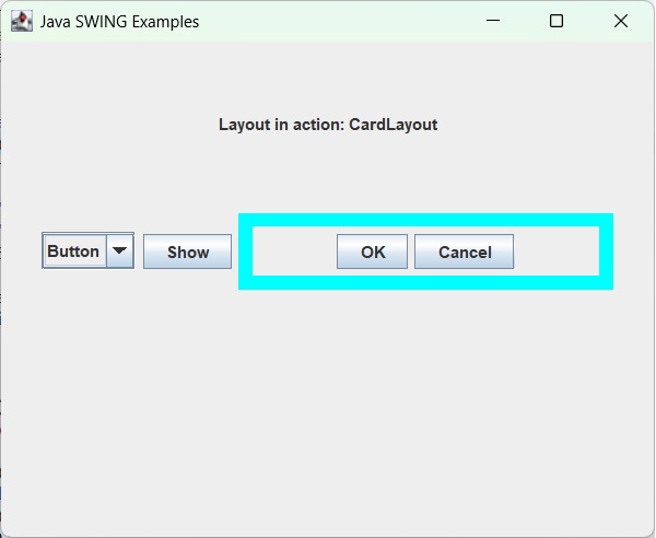 Using CardLayout