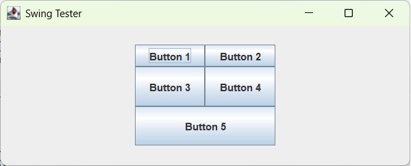 Using GridBagLayout