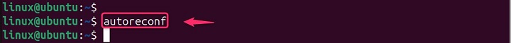 autoreconf Command Linux 4