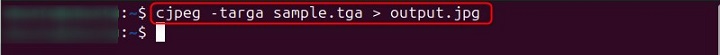 Convert TARGA Format to JPEG