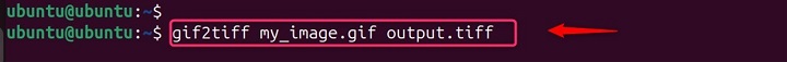 Converting GIF to TIFF with Default Settings
