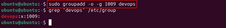 Creating a Group with a Non-Unique GID