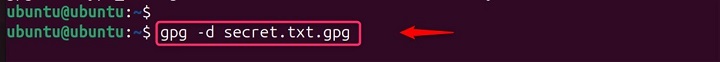 Decrypting a File Using gpg.ru