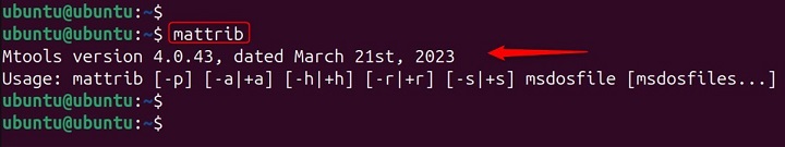mattrib Command in Linux2