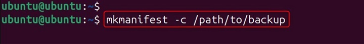 mkmanifest Command in Linux6