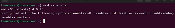 mmd Command in Linux2