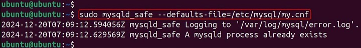 mysqld Command in Linux7