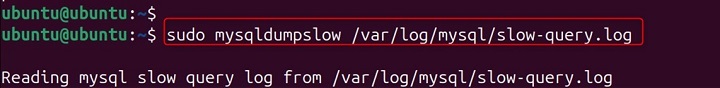 mysqldumpslow Command in Linux3