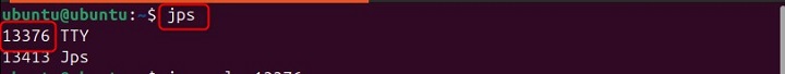 PID of the Java Application