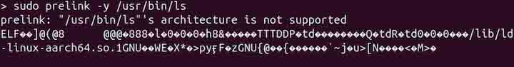 prelink Command in Linux2