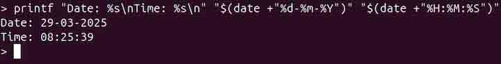 printf Command in Linux12