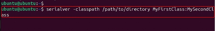 serialver Command in Linux2