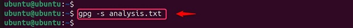 Signing a File Using gpg.ru