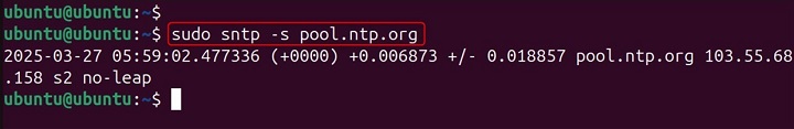 sntp Command in Linux10