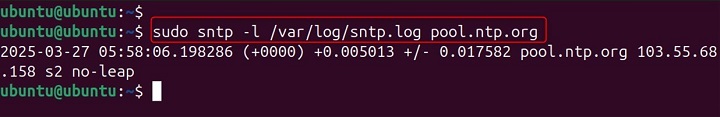 sntp Command in Linux8