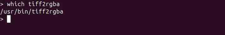 tiff2rgba Command in Linux1