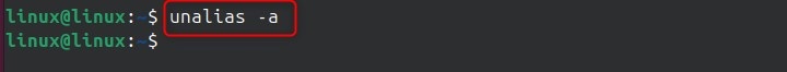 unalias Command in Linux2