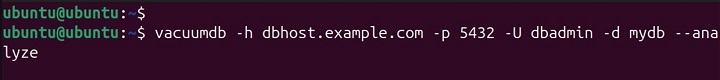 vacuumdb Command in Linux6
