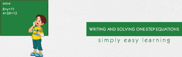 Writing and Solving One-Step Equations