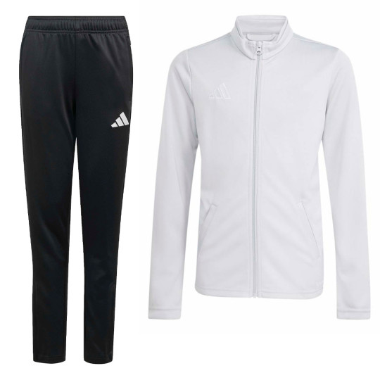 adidas Entrada 26 Trainingspak Full-Zip Kids Grijs Zwart