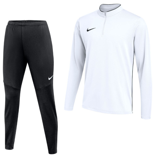 Nike Dri-FIT Park 26 Trainingspak 1/4-Zip Kids Wit Zwart