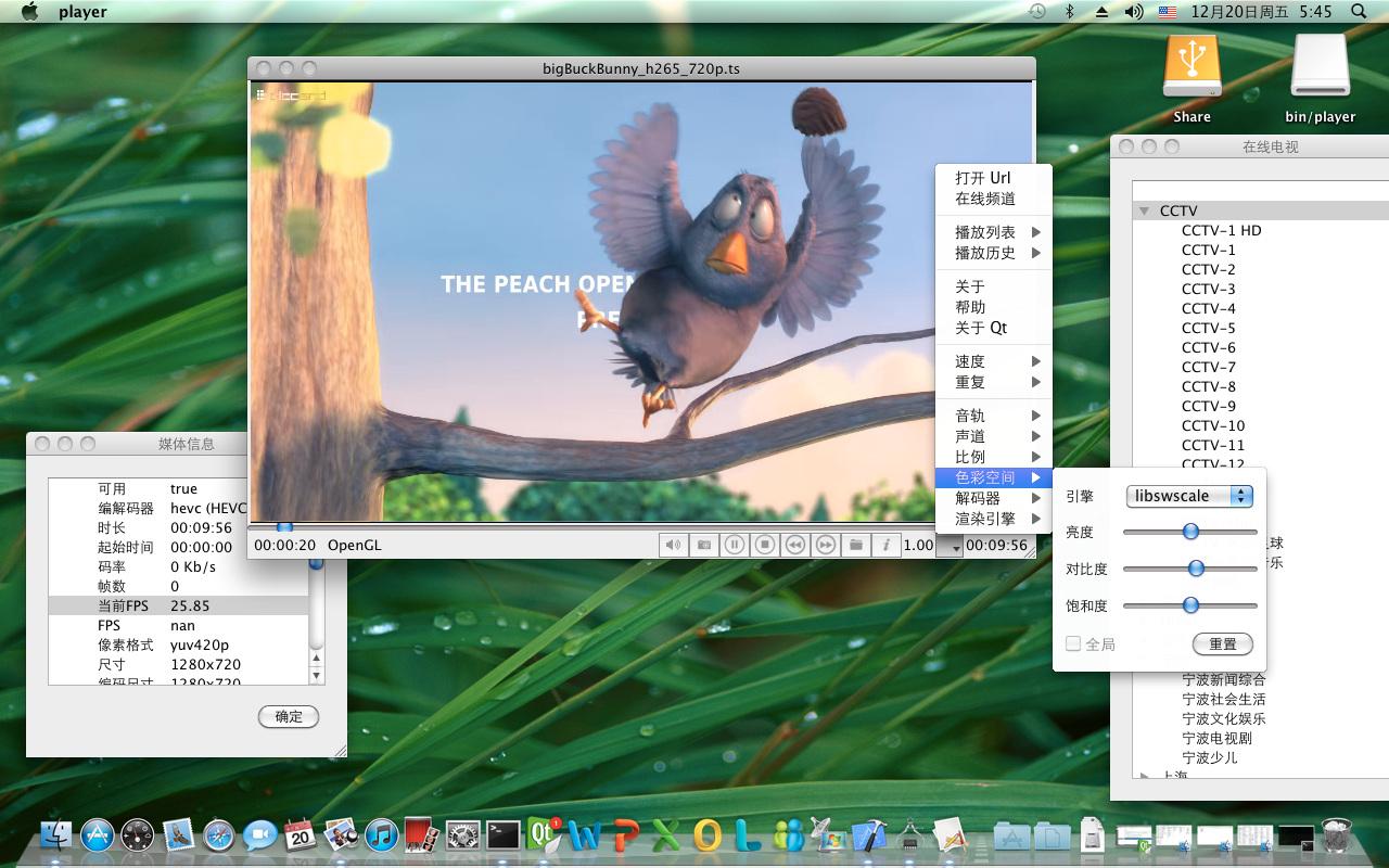 player on OSX Alt text