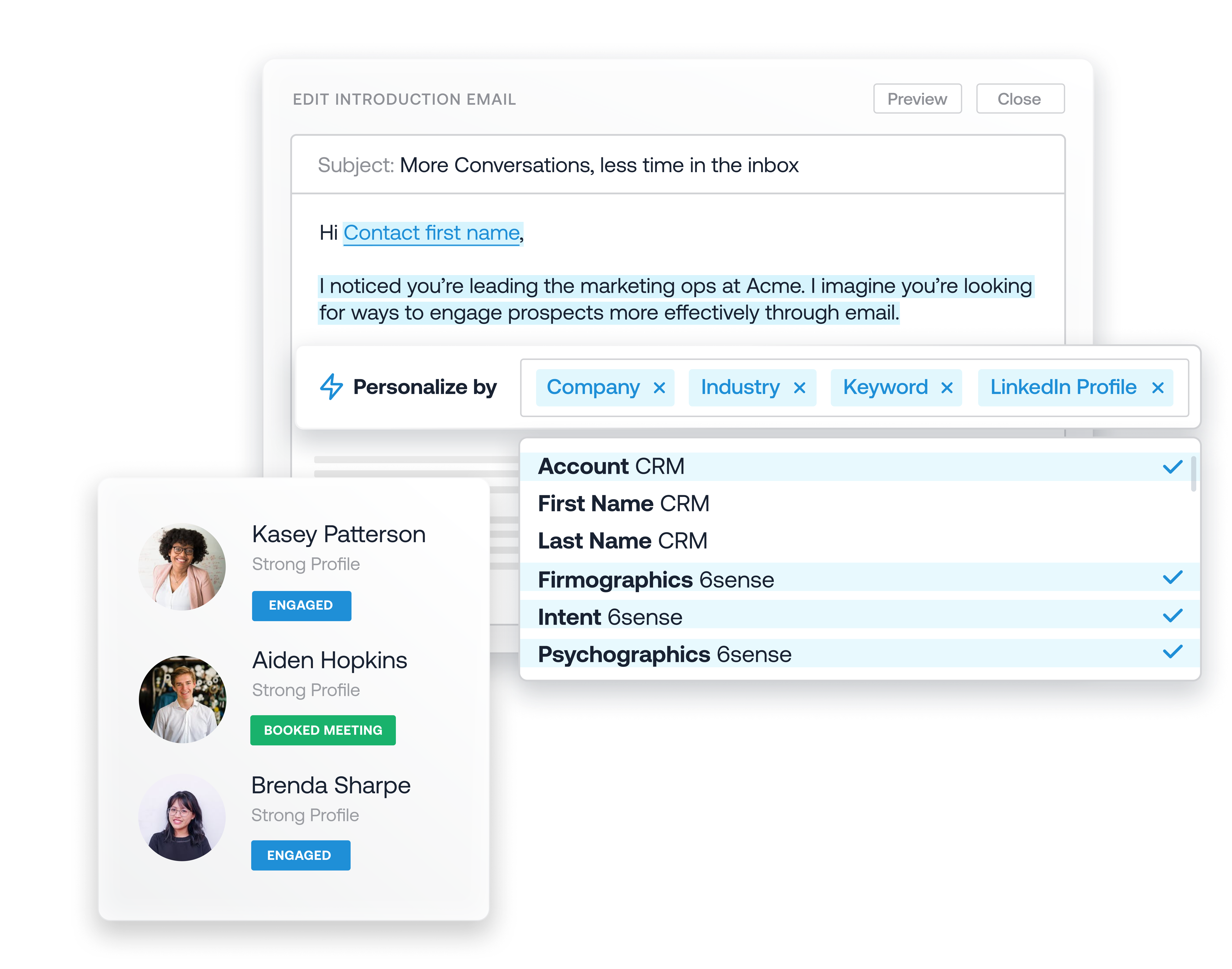 An example of an outbound email agent.