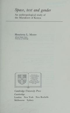 Cover of: Space, Text and Gender Cover of: Space, Text and Gender