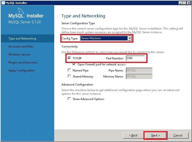 Windows Server 安装 MySQL，修改 TCP 端口号，默认3306