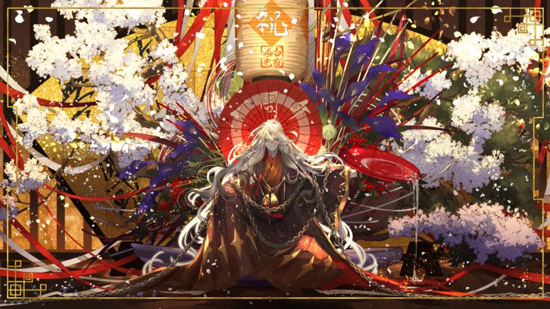 chimono, fiore di ciliegio, Nanahara Shie, ragazzi anime, Charon Alchemy Stars, Catene chimono, fiore di ciliegio, Nanahara Shie, ragazzi anime, Charon Alchemy Stars, Catene