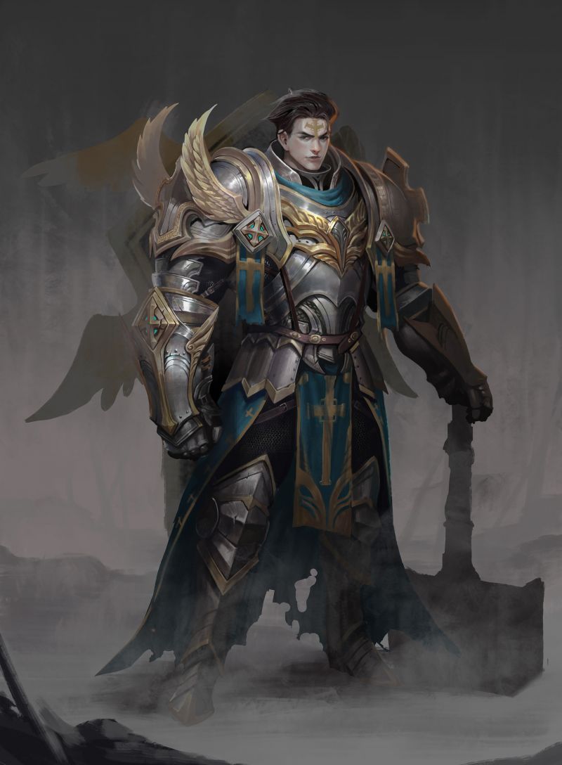 tekening, krijger, schild, staal, hamer, mannen tekening, krijger, schild, staal, hamer, mannen