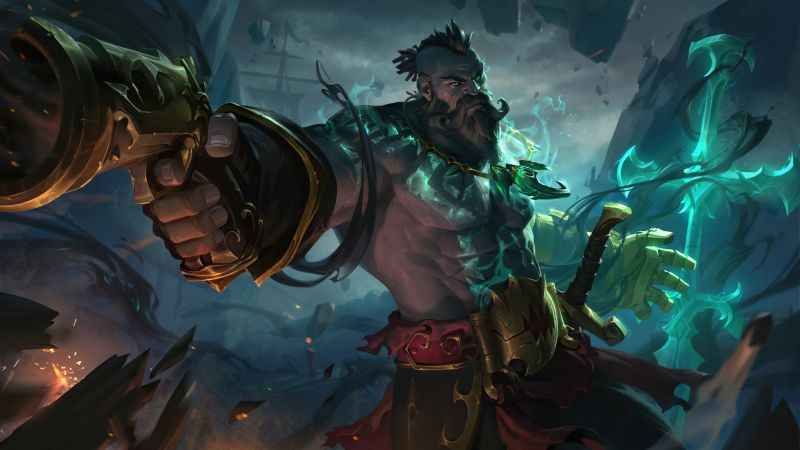 Gangplank League of Legends, GZG, 4k, Riot Spiele, digitale Kunst, Laufplanke Gangplank League of Legends, GZG, 4k, Riot Spiele, digitale Kunst, Laufplanke