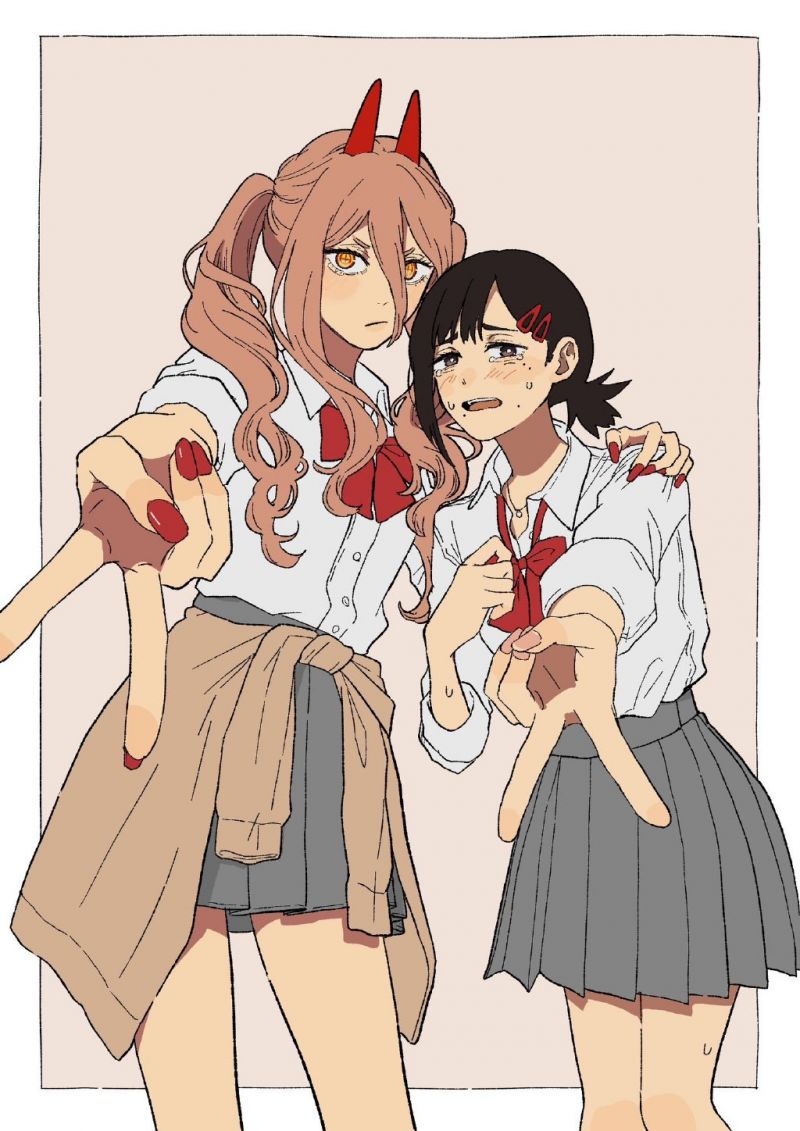 애니메이션 소녀들, Power Chainsaw Man, Chainsaw Man, coalowl, Kobeni Chainsaw Man, 평화의 표시 애니메이션 소녀들, Power Chainsaw Man, Chainsaw Man, coalowl, Kobeni Chainsaw Man, 평화의 표시