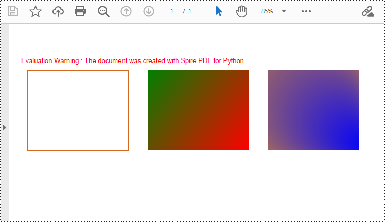 Python 在 PDF 文档中绘制形状