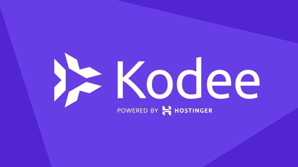 Kodee logo on a blue background