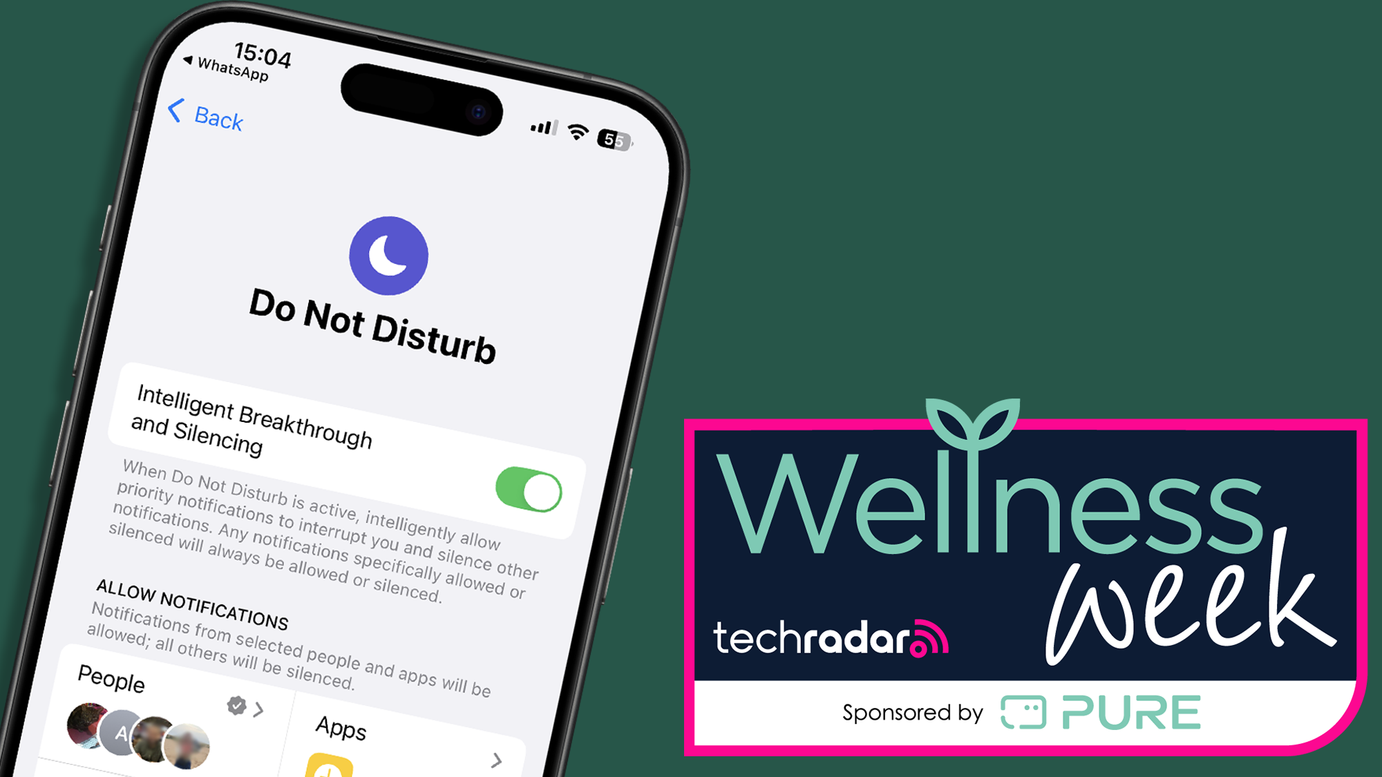 Do Not Disturb setting on an iPhone iPhone