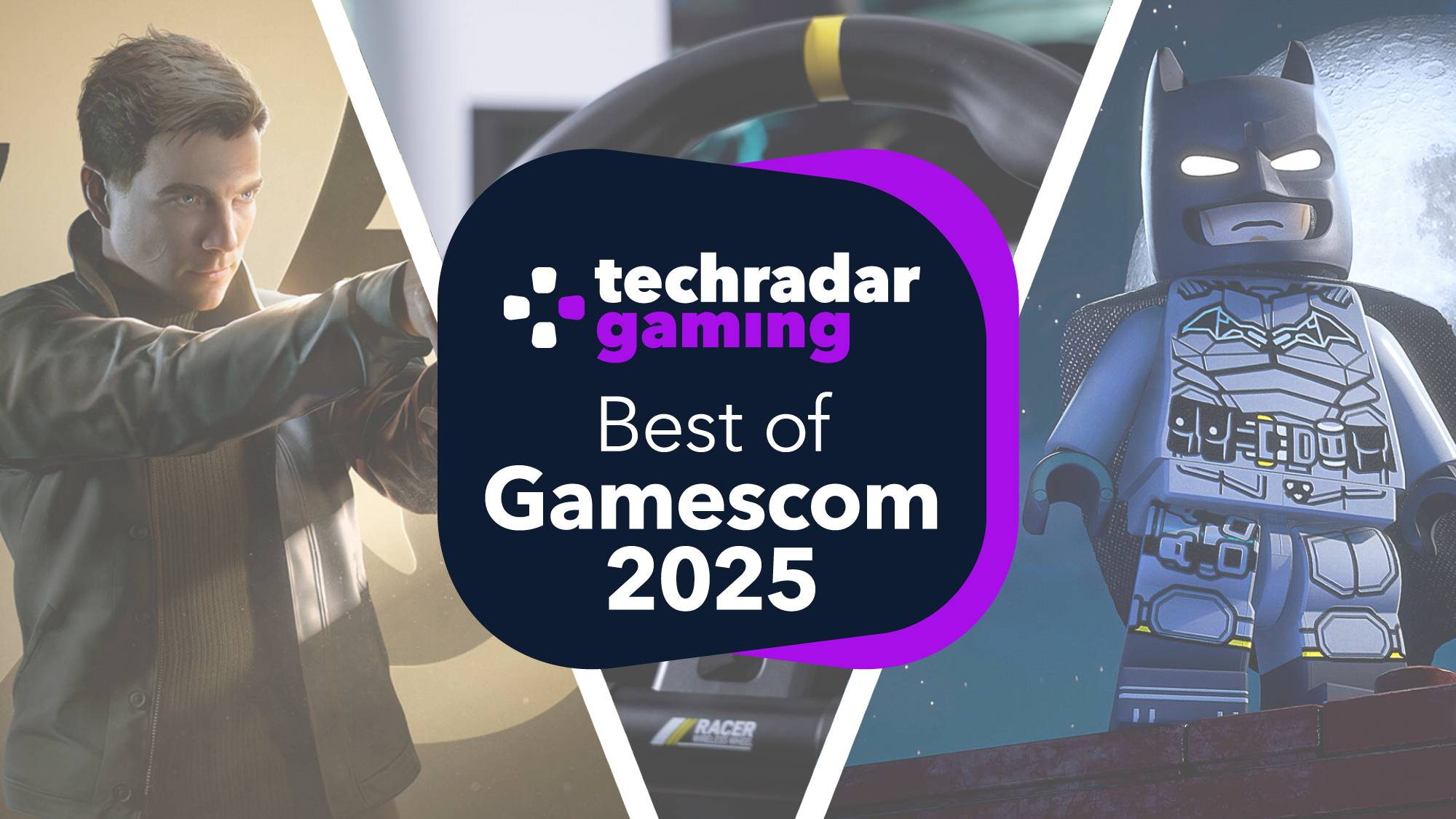 A montage artwork for TechRadar Gaming's Best of Gamescom 2025 awards article