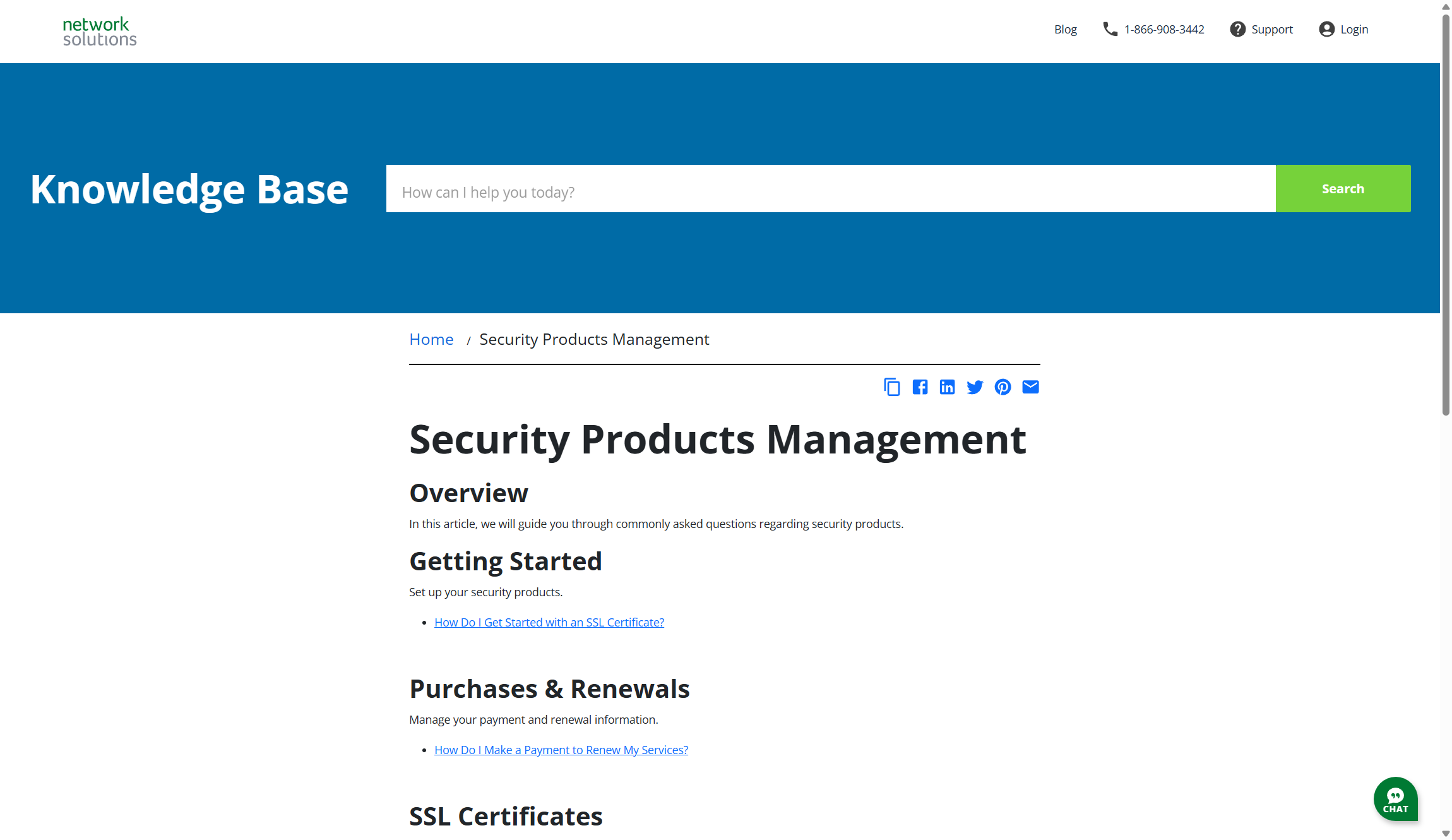 Network Solutions Website Builder security features