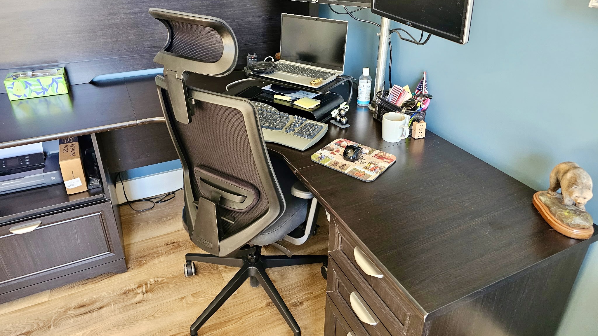Branch Ergonomic Chair Pro at a desk in a home office