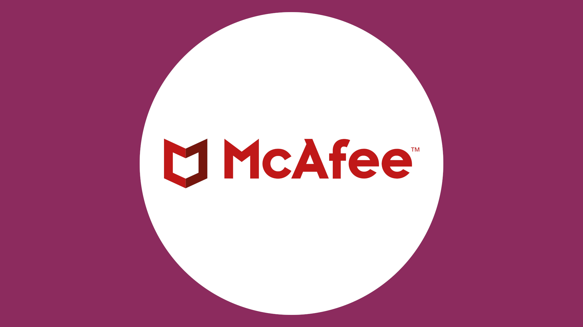 McAfee logo header