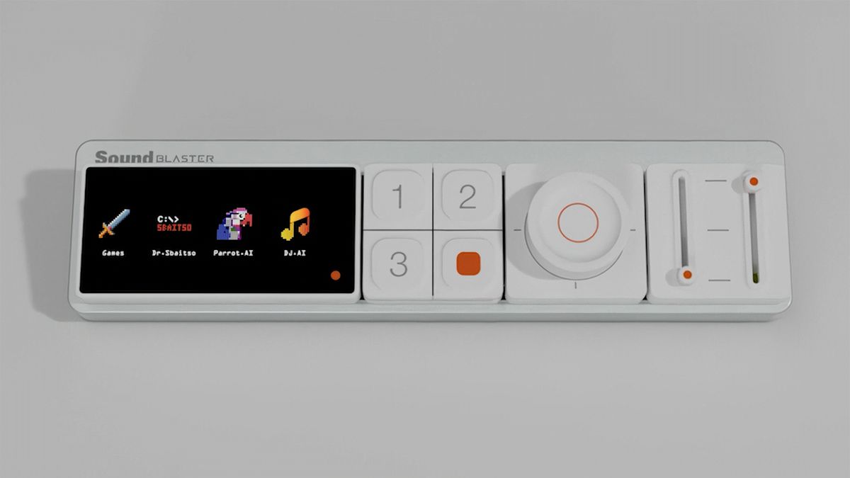 Sound Blaster Re:Imagine on a grey background