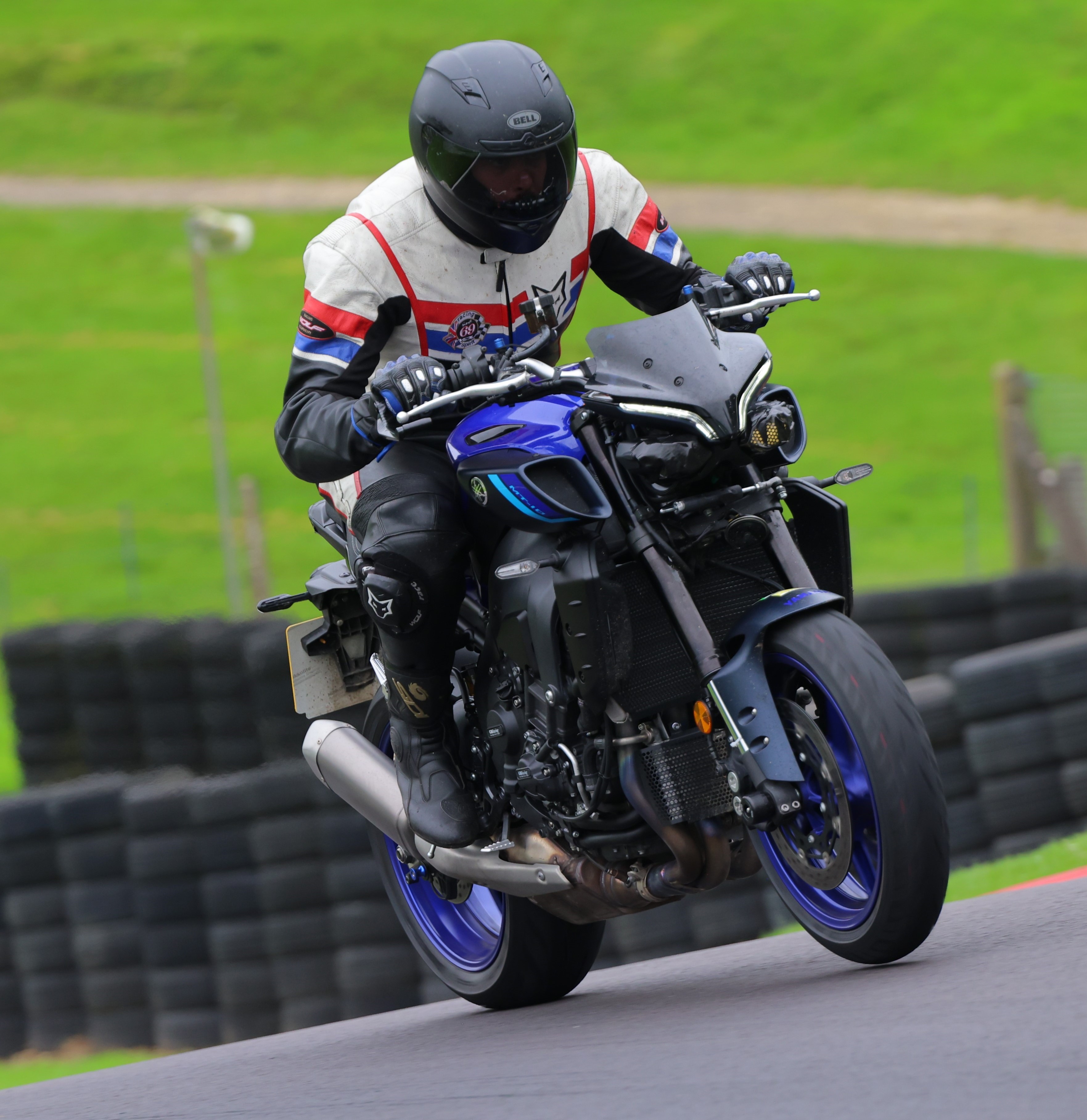 James Capell on a motorbike