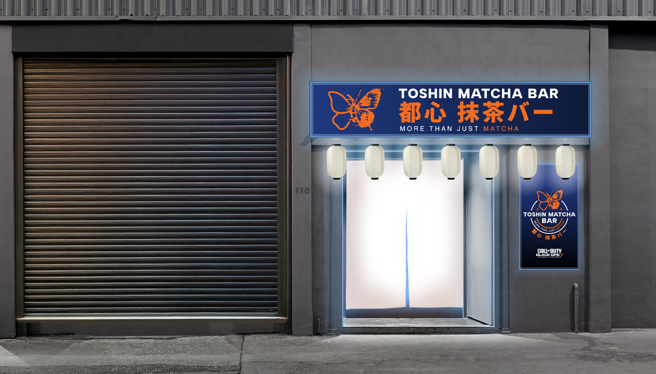 The Black Ops 7 matcha pop-up.