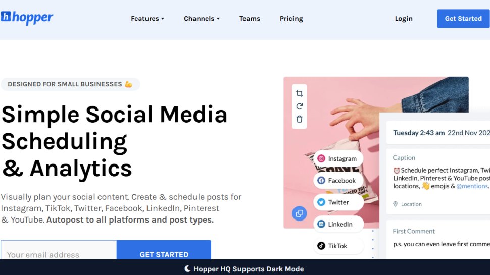 Hopper HQ website screenshot (October 2025).